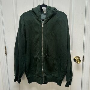 Brandy Melville Christy Dark Green Hoodie